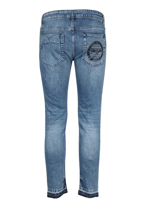 Planet slim jeans with print VERSACE JEANS COUTURE | Trousers | 73GAB541 CDW28904
